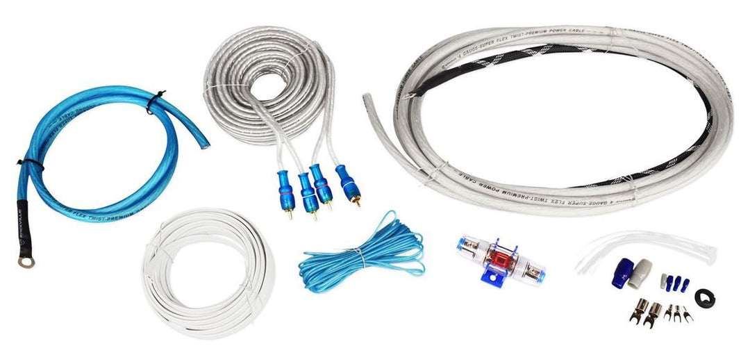 Rockville 4 AWG Waterproof Marine/Boat Amplifier/Amp Installation Wire Kit - shopbulluna.com