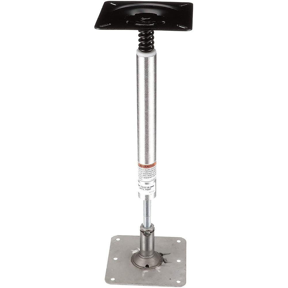 Attwood SWIVL-EZE LockN-Pin 3/4" Pedestal Kit 13" Post 7" x 7" Stainless Steel Base Plate Threaded [977339-T] - shopbulluna.com