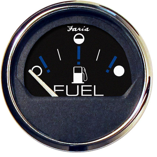 Faria Chesapeake Black 2" Fuel Level Gauge (Metric) [13721] - shopbulluna.com