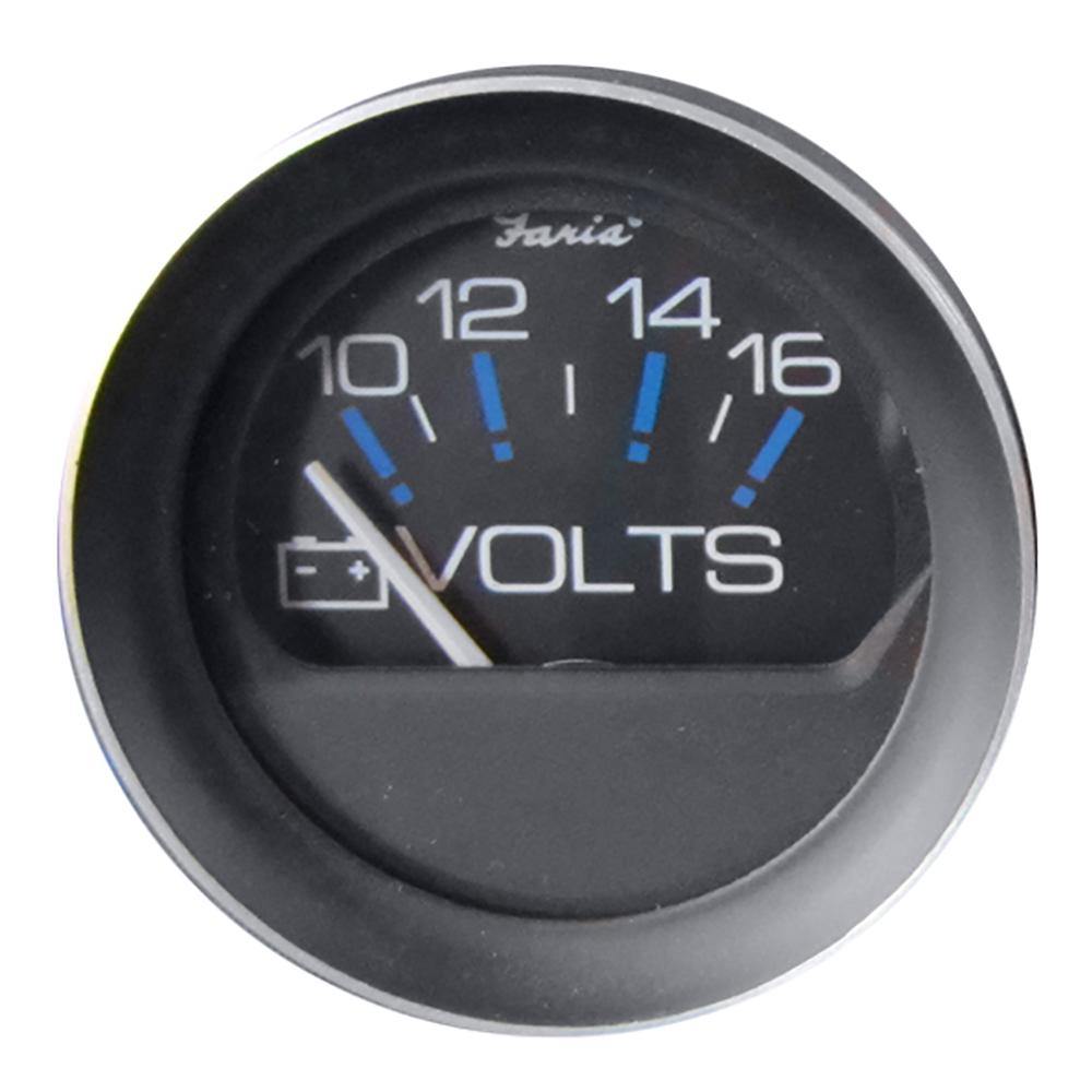 Faria Coral 2" Voltmeter (10-16 VDC) [13010] - shopbulluna.com