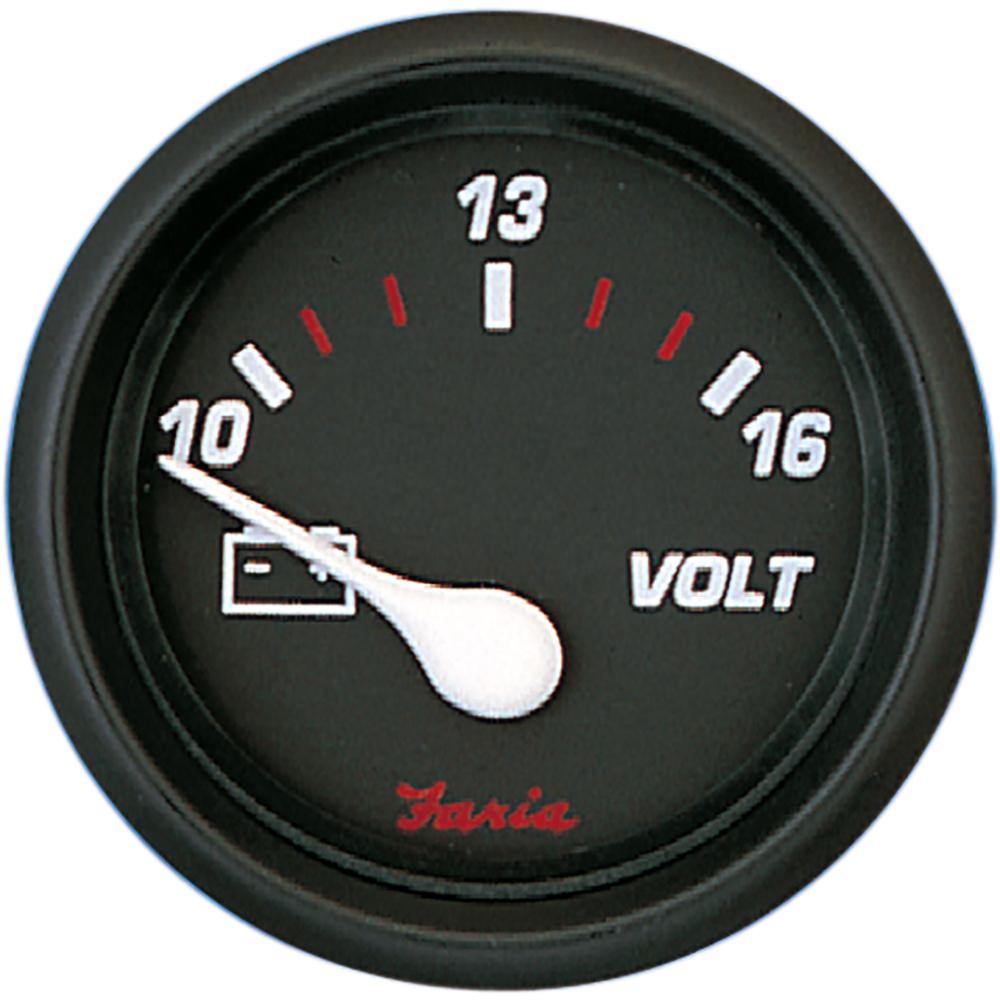 Faria Professional Red 2" Voltmeter [14605] - shopbulluna.com