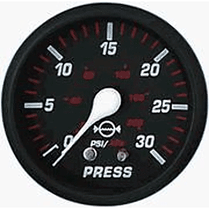 Faria Professional Red 2" Water Pressure Gauge [14612] - shopbulluna.com