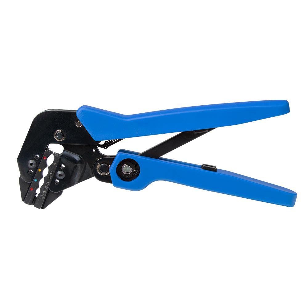 Ancor Angled 22 to 8 AWG Single Crimp Ratcheting Crimper [703015] - shopbulluna.com