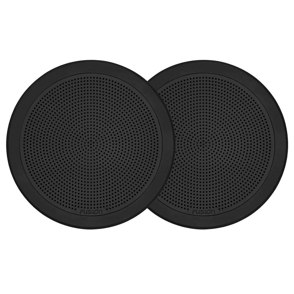 FUSION FM-F77RB FM Series 7.7" Flush Mount Round Marine Speakers - Black Grill - 200W [010-02300-01] - shopbulluna.com