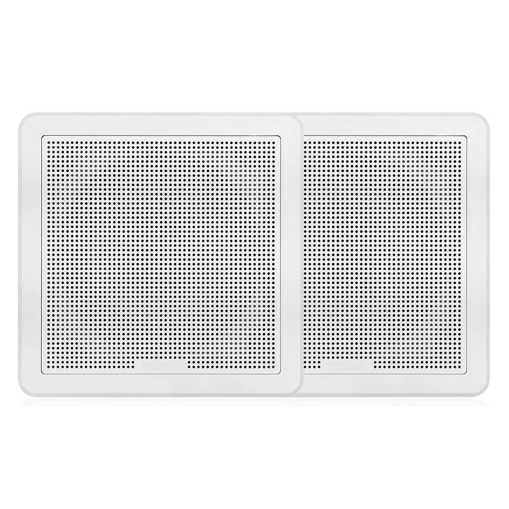 FUSION FM-F77SW FM Series 7.7" Flush Mount Square Marine Speakers - White Grill - 200W [010-02300-10] - shopbulluna.com