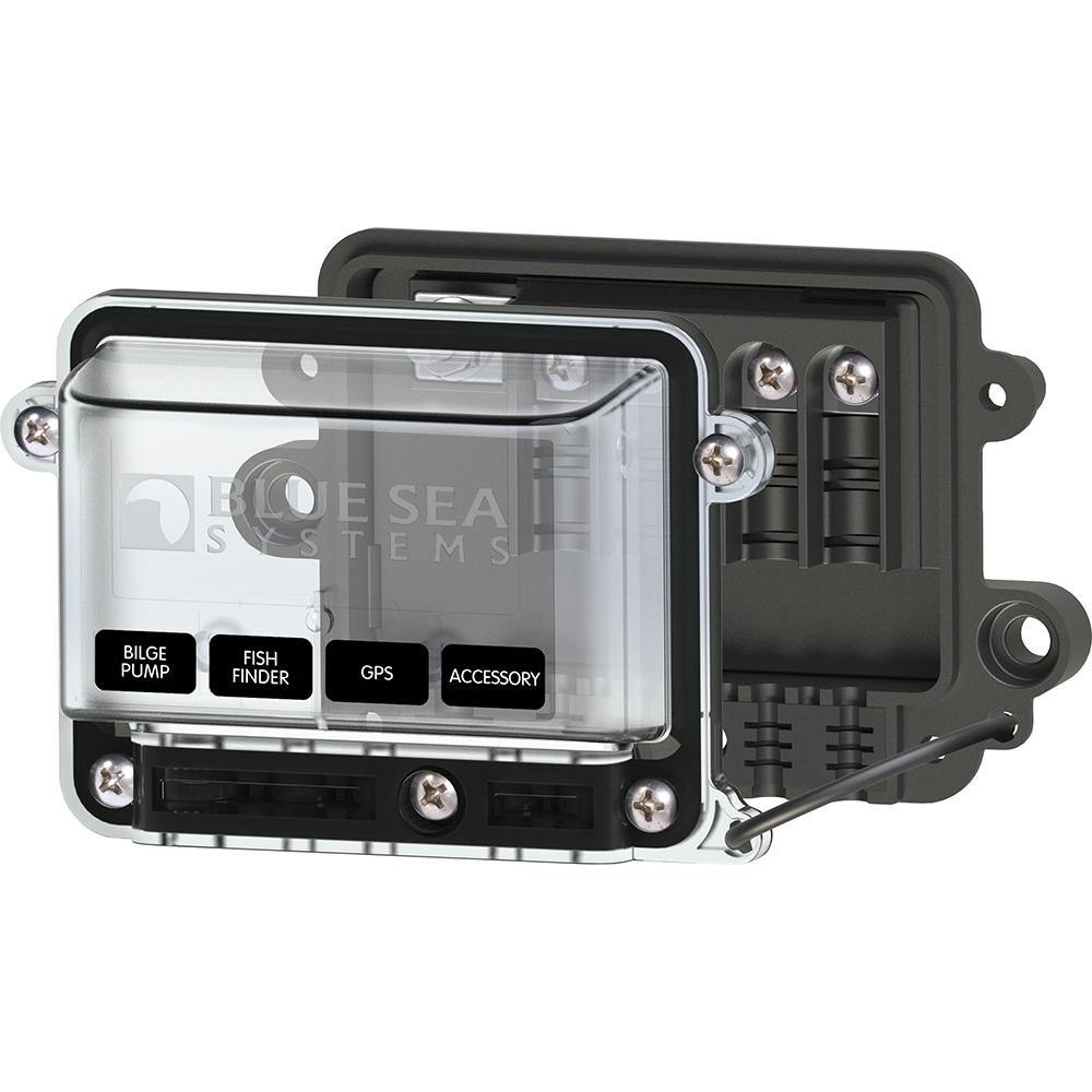 Blue Sea 2356 Water Resistant BusBar - 100 Amp w/Cover [2356] - shopbulluna.com