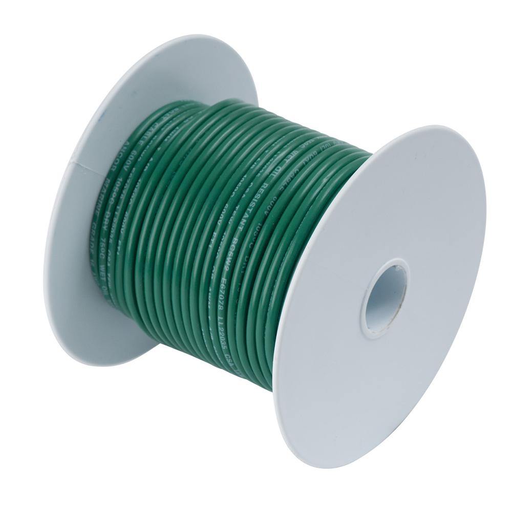 Ancor Tinned Copper Wire - 6 AWG - Green - 25 [112302] - shopbulluna.com