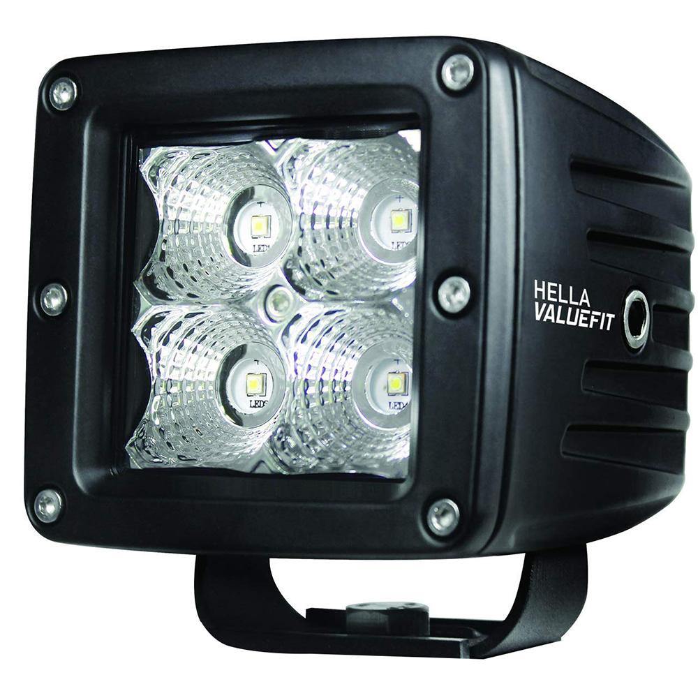 Hella Marine Value Fit LED 4 Cube Flood Light - Black [357204031] - shopbulluna.com