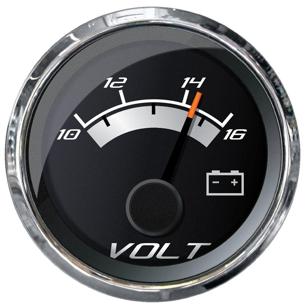 Faria Platinum 2" Voltmeter (10-16 VDC) [22022] - shopbulluna.com