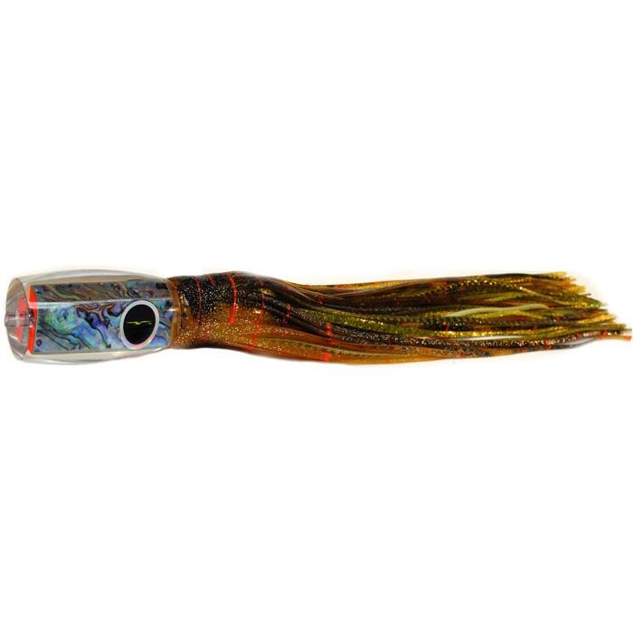 Black Bart 1656 Flat Nose Medium Heavy Tackle Lure - Brown Gold Orange/Gold Dot - shopbulluna.com