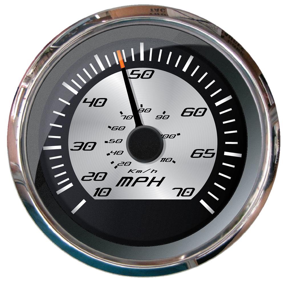 Faria Platinum 4" Speedometer - 70 MPH (Pitot) [22011] - shopbulluna.com