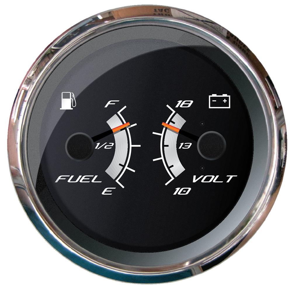 Faria Platinum 4" Multi-Function - Fuel Level  Voltmeter [22013] - shopbulluna.com