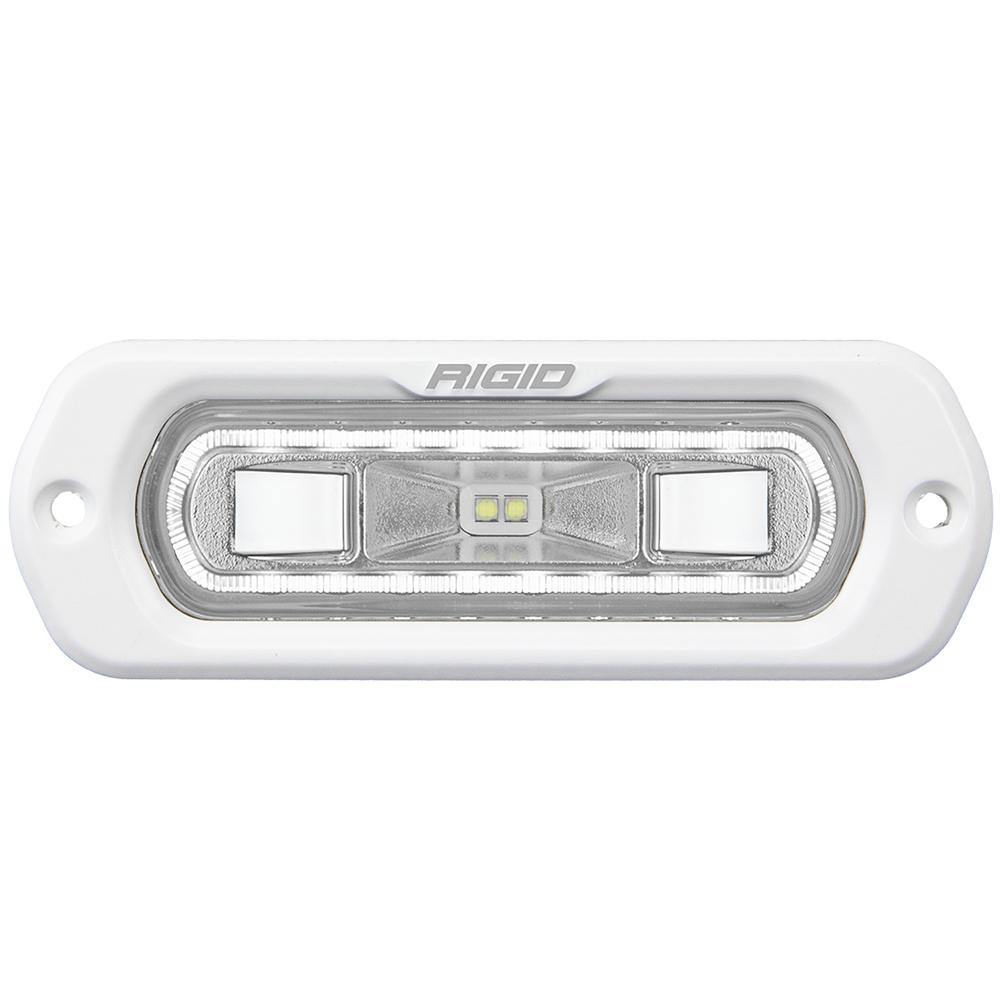 RIGID Industries SR-L Series Marine Spreader Light - White Flush Mount - White Light w/White Halo [51200] - shopbulluna.com