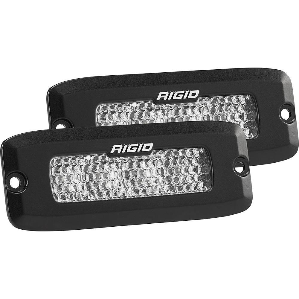 RIGID Industries SR-Q Series PRO Spot Diffused LED - Flush Mount - Pair - Black [925513BLK] - shopbulluna.com