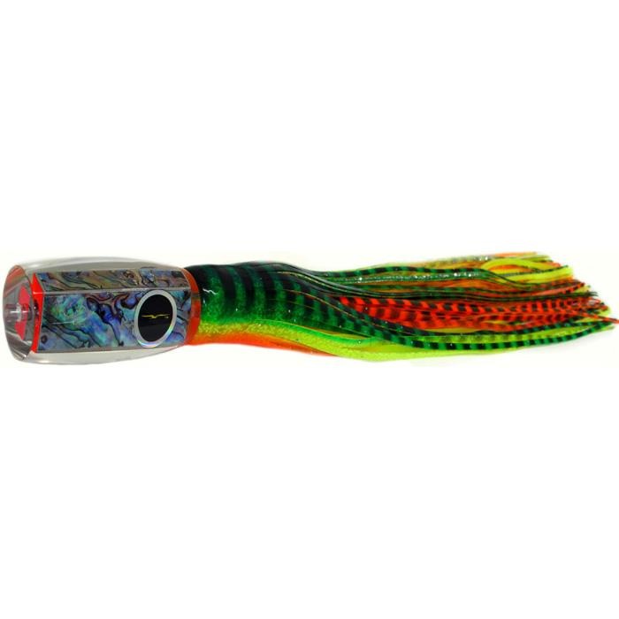 Black Bart 1656 Flat Nose Medium Heavy Tackle Lure - Green Orange Tiger/Orange Yellow Tiger - shopbulluna.com