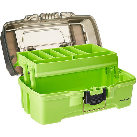 Plano 1-Tray Tackle Box w/Dual Top Access - Smoke  Bright Green [PLAMT6211] - shopbulluna.com