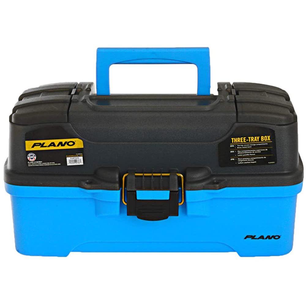 Plano 3-Tray Tackle Box w/Dual Top Access - Smoke  Bright Blue [PLAMT6231] - shopbulluna.com