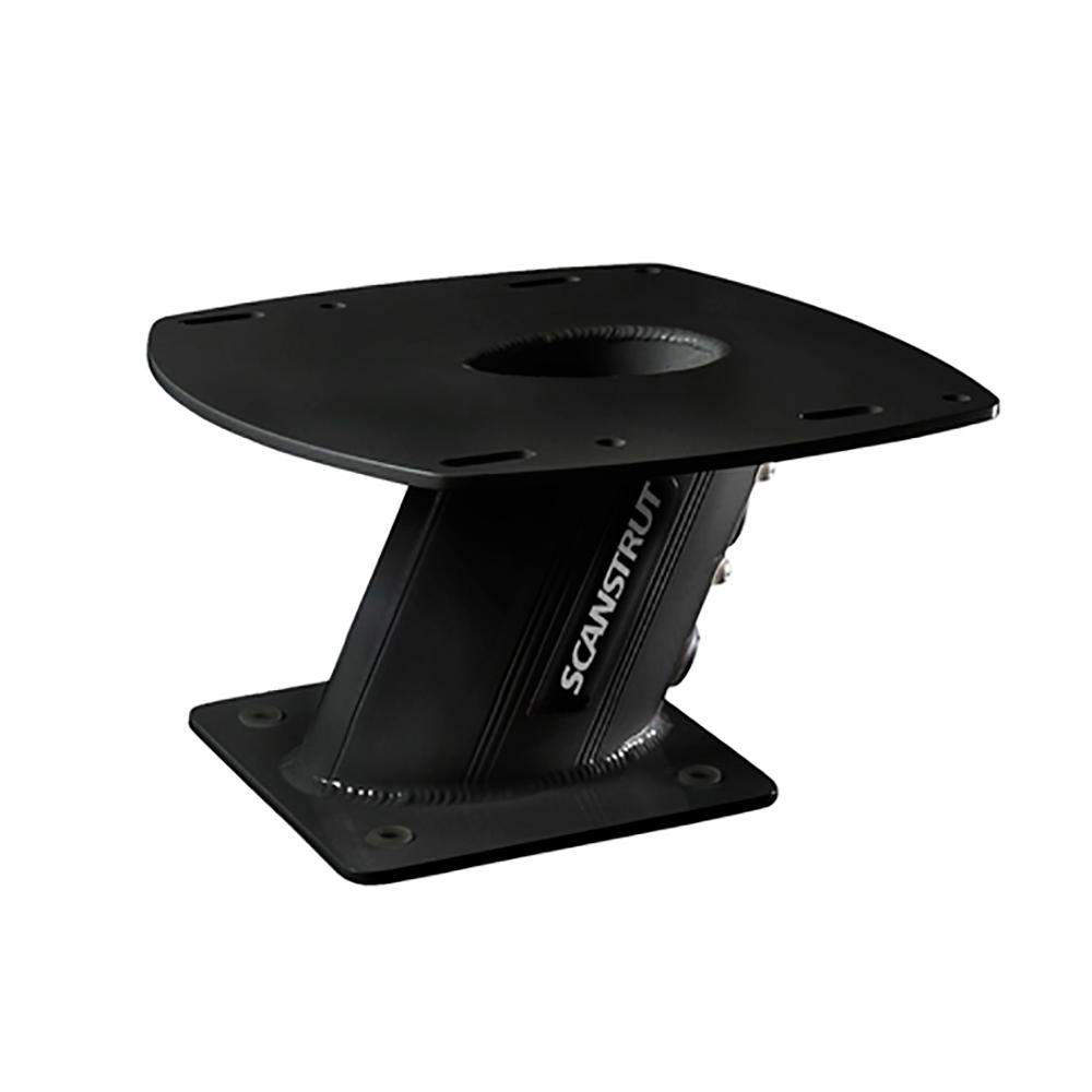 Scanstrut PowerTower 6" Aluminum 2kW/4kW Raymarine, Garmin, Navico BR24/3G/4G Radomes Aft Lean - Black [APT-150-01-BLK] - shopbulluna.com