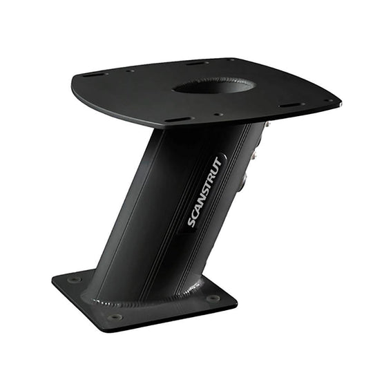 Scanstrut PowerTower 10" Aluminum 2kW/4kW Raymarine, Garmin, Navico Aft Lean - Black [APT-250-01-BLK] - shopbulluna.com