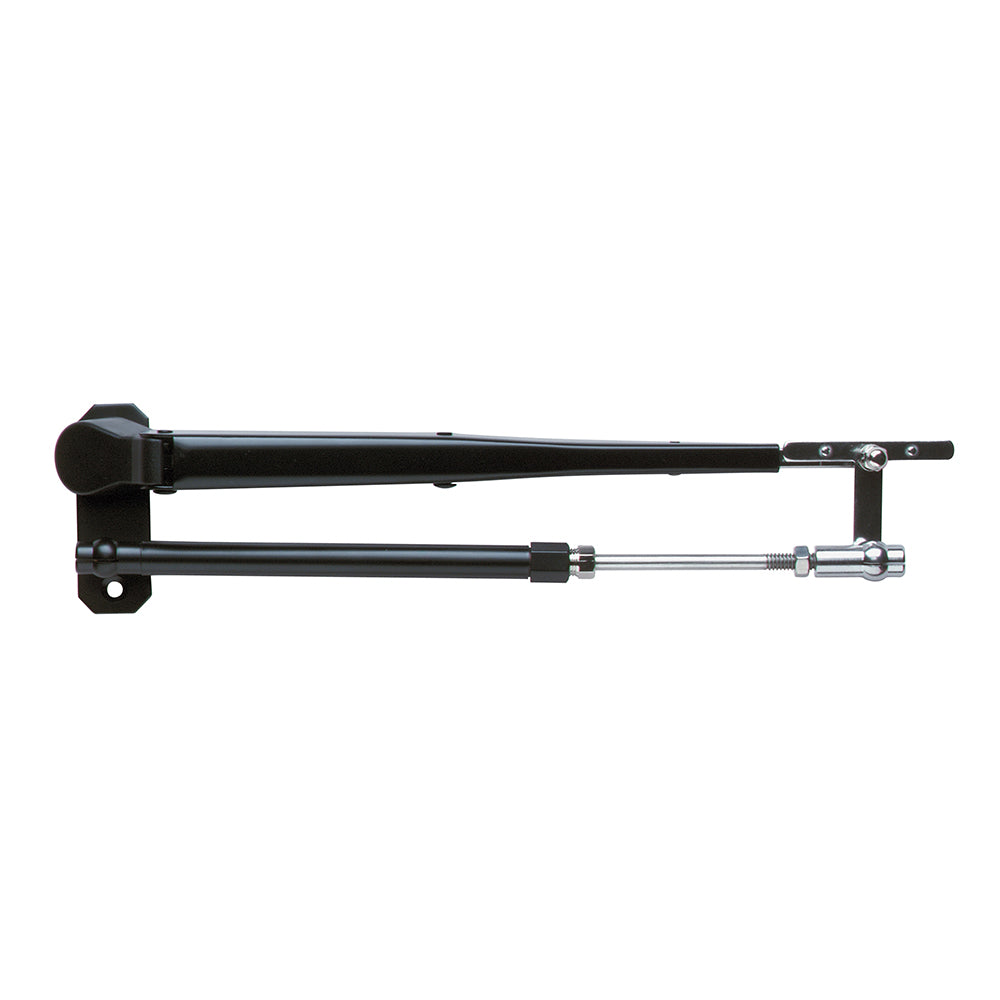 Marinco Wiper Arm, Deluxe Black Stainless Steel Pantographic - 12"-17" Adjustable [33032A] - shopbulluna.com