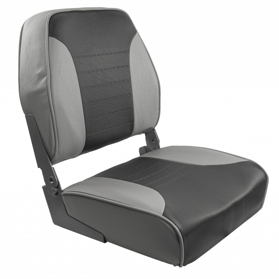 Springfield Economy Multi-Color Folding Seat - Grey/Charcoal [1040653] - shopbulluna.com