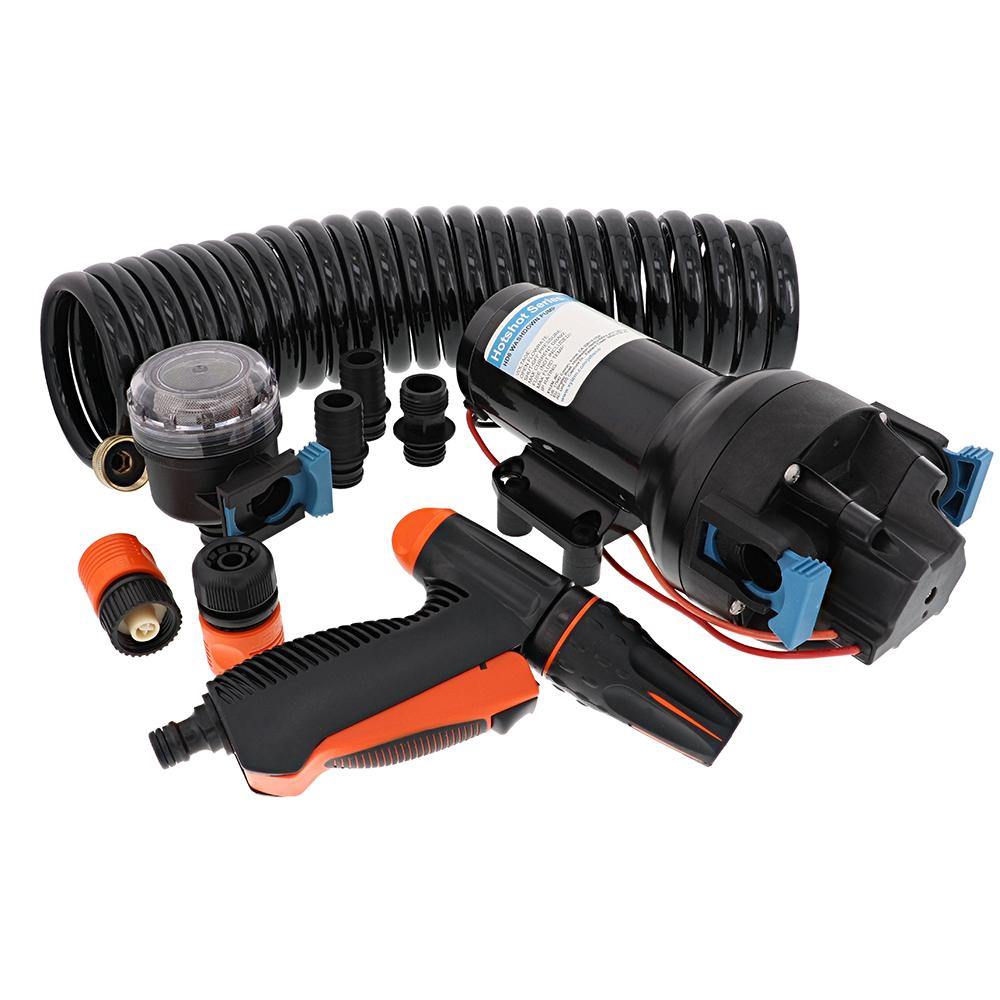 Jabsco HotShot HD6 Heavy Duty Washdown Pump w/25 HoseCoil - 12V - 6 GPM - 70 PSI [P601J-219N-4A] - shopbulluna.com