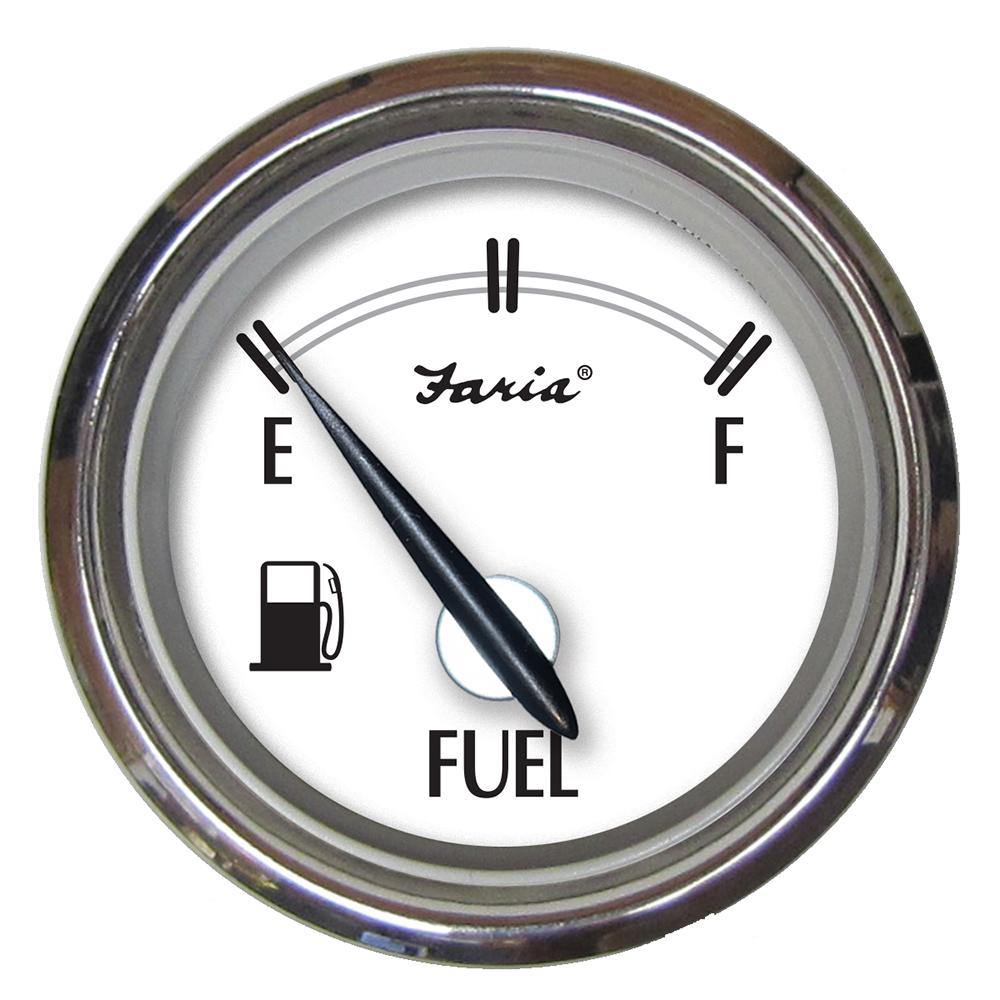 Faria Newport SS 2" Fuel Level Gauge - E-1/2-F [25000] - shopbulluna.com