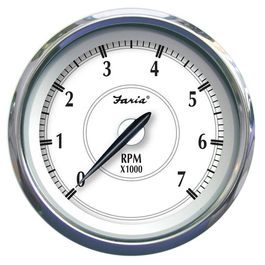 Faria Newport SS 4" Tachometer f/Gas Outboard - 7000 RPM [45003] - shopbulluna.com