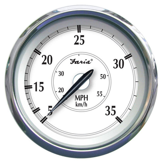 Faria Newport SS 4" Speedometer - 0 to 35 MPH [45008] - shopbulluna.com