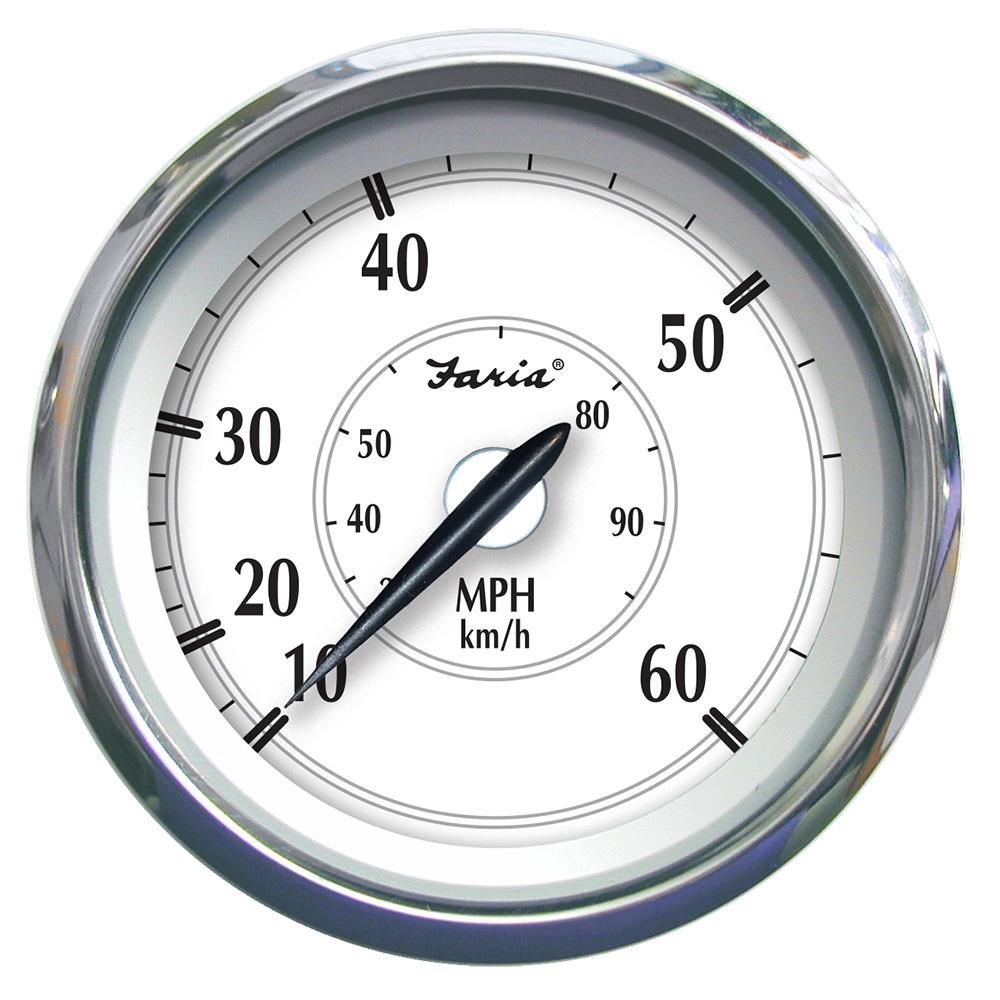 Faria Newport SS 4" Speedometer - 0 to 60 MPH [45010] - shopbulluna.com