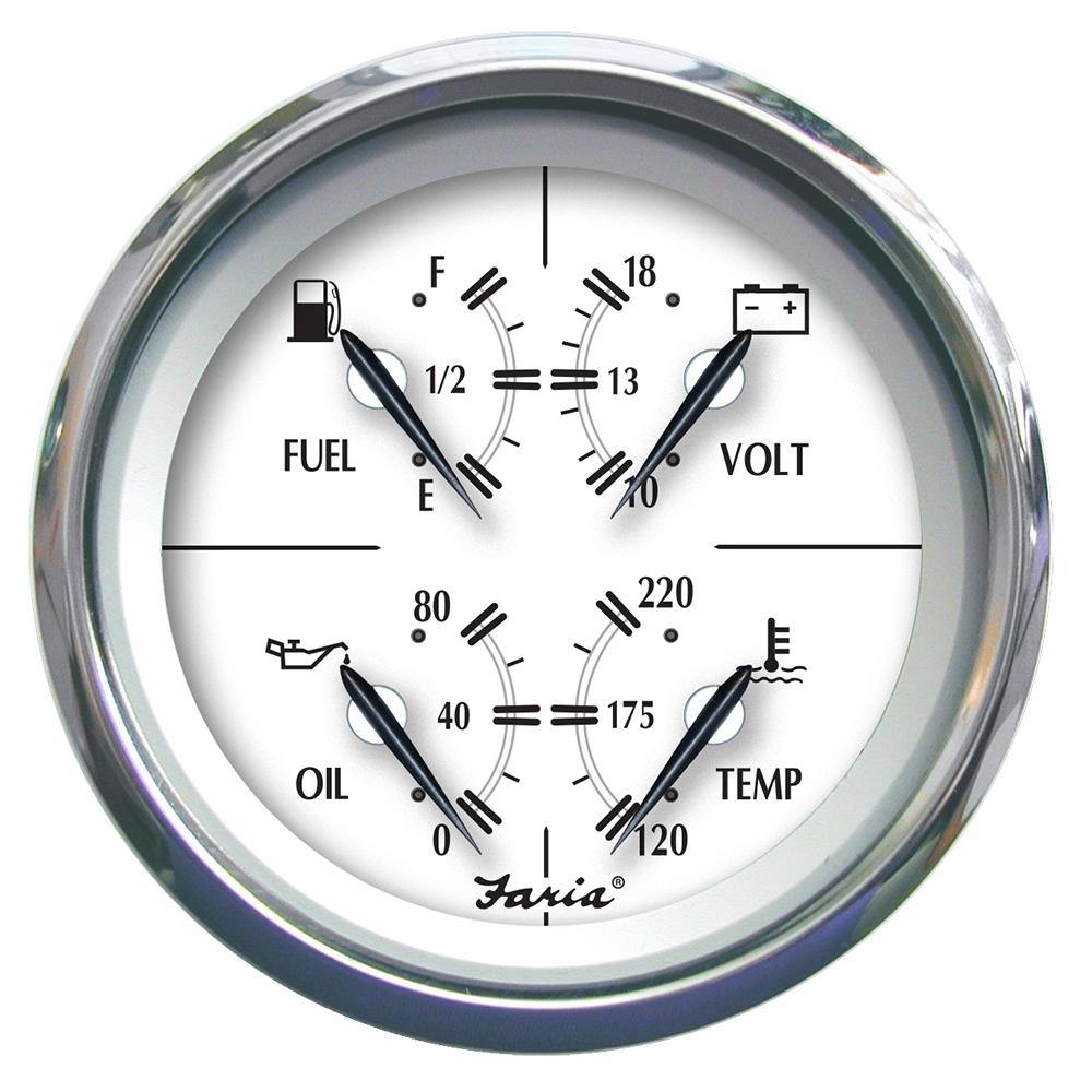 Faria Newport SS 4" Multifunction Gauge [45012] - shopbulluna.com