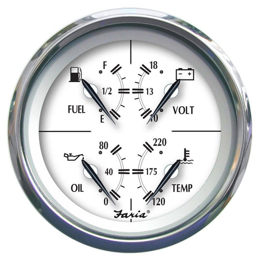 Faria Newport SS 4" Multifunction Gauge [45012] - shopbulluna.com