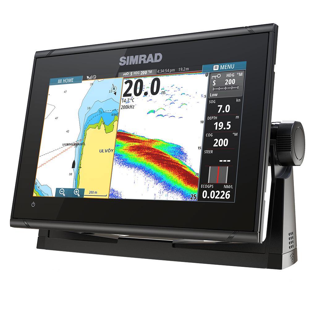 Simrad GO9 XSE Chartplotter/Fishfinder w/C-MA{ Discover Chart - No Transducer [000-13210-002] - shopbulluna.com