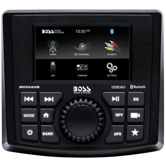 Boss Audio MGV520B Marine Stereo Head Unit - AM/FM/BT/USB [MGV520B] - shopbulluna.com