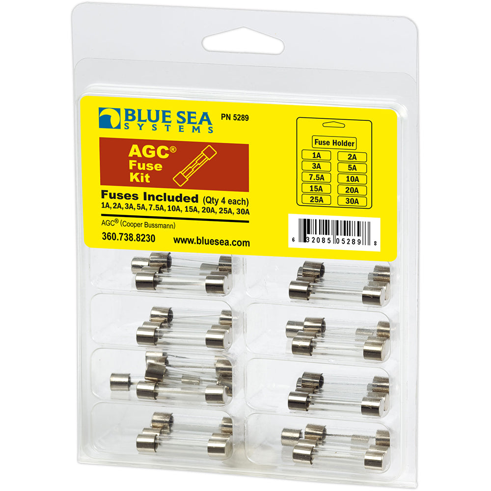 Blue Sea 5289 AGC Fuse Kit - 41-Piece [5289] - shopbulluna.com