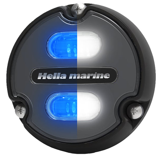 Hella Marine Apelo A1 Blue White Underwater Light - 1800 Lumens - Black Housing - Charcoal Lens [016145-001] - shopbulluna.com