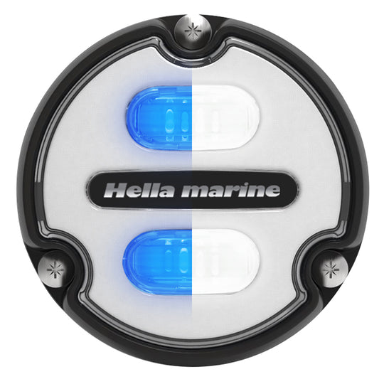 Hella Marine Apelo A1 Blue White Underwater Light - 1800 Lumens - Black Housing - White Lens [016145-011] - shopbulluna.com