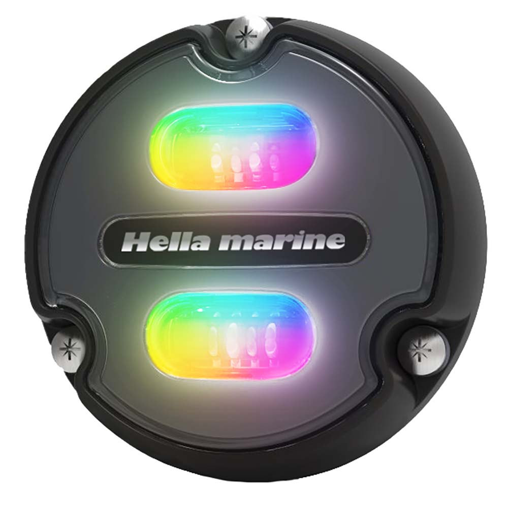 Hella Marine Apelo A1 RGB Underwater Light - 1800 Lumens - Black Housing - Charcoal Lens [016146-001] - shopbulluna.com