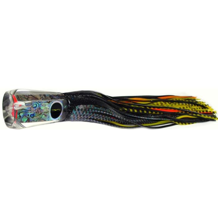 Black Bart Oz Prowler Medium Heavy Tackle Lure - Black Dot/Yellow Tiger - shopbulluna.com