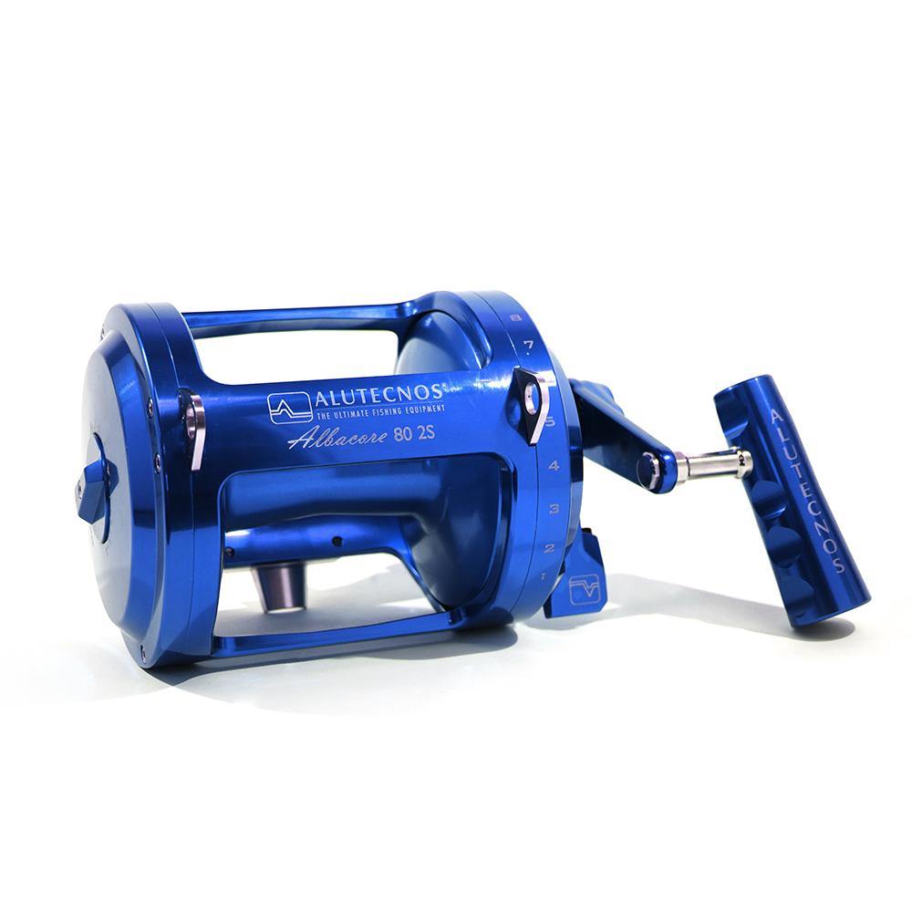 Alutecnos Albacore 80 Two Speed Reel - Blue - shopbulluna.com