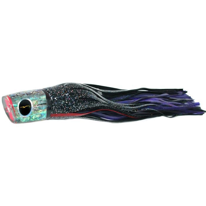 Black Bart Warrior Medium Heavy Tackle Lure - Black Red/Purple Fleck - shopbulluna.com