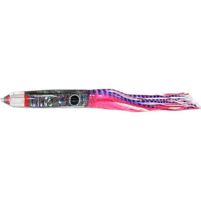 Black Bart Wahoo Candy Medium Heavy Tackle Lure - Pink Tiger/White - shopbulluna.com