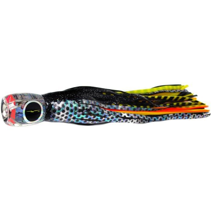 Black Bart Tahitian Prowler Medium Tackle Lure - Black Dot/Yellow Tiger - shopbulluna.com