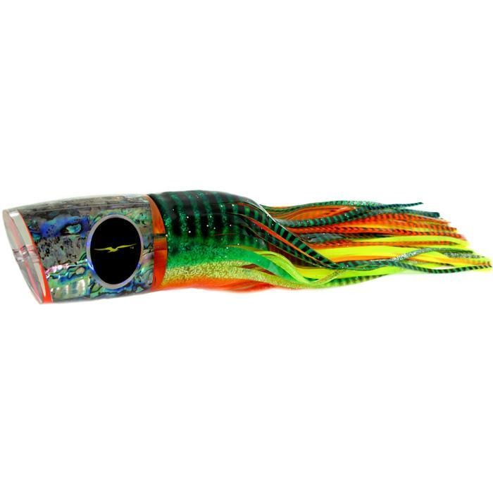 Black Bart Zulu Heavy Tackle Lure - Green Orange Tiger/Orange Yellow Tiger - shopbulluna.com