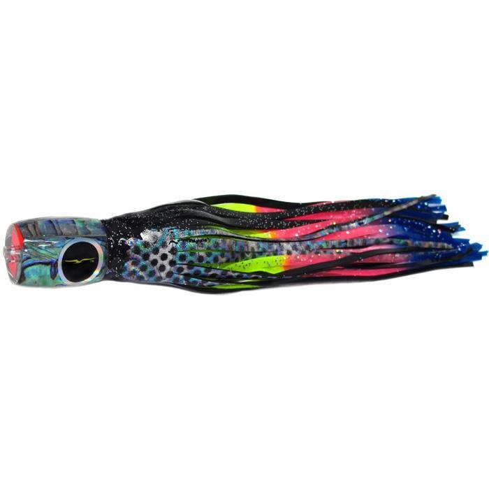 Black Bart Mahi Candy Medium Tackle Lure - Black Dot/Rainbow - shopbulluna.com