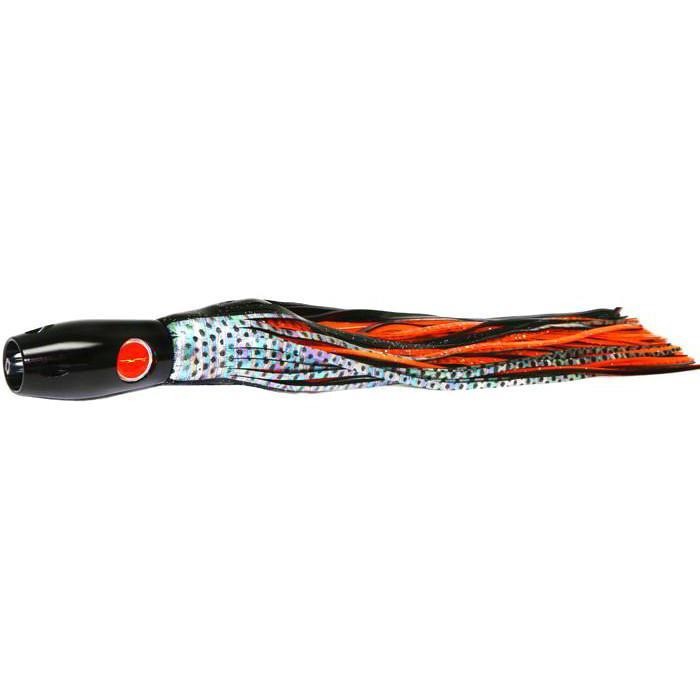 Black Bart Heavy Metal Super Pro Jet Lure - Black Dot/Orange Dot - shopbulluna.com