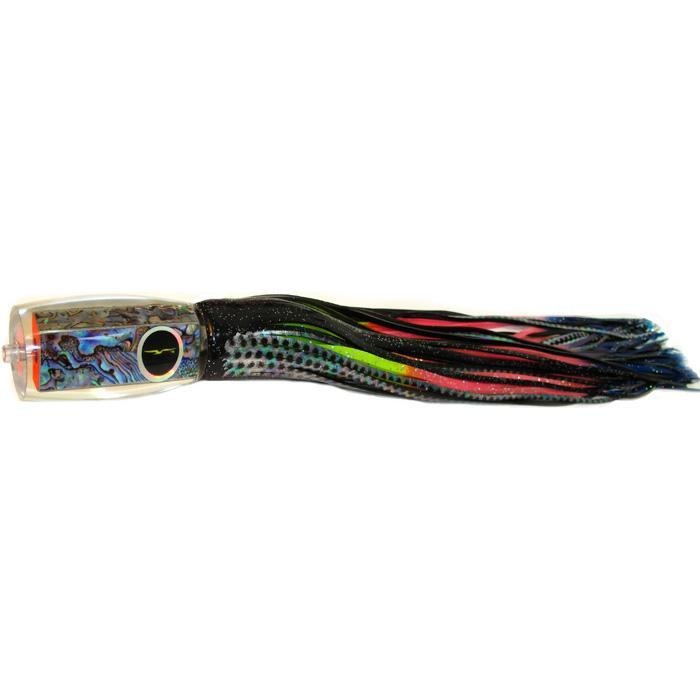 Black Bart 1656 Flat Nose Medium Heavy Tackle Lure - Black Dot/Rainbow - shopbulluna.com