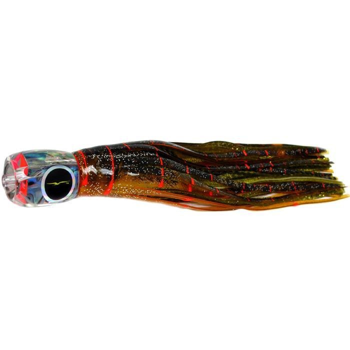 Black Bart Tahitian Prowler Medium Tackle Lure - Brown Gold Orange/Gold Dot - shopbulluna.com