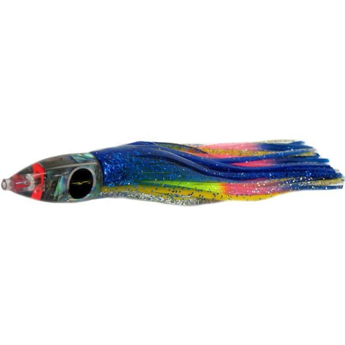 Black Bart Wicked Medium Tackle Lure - Blue Yellow/Rainbow - shopbulluna.com