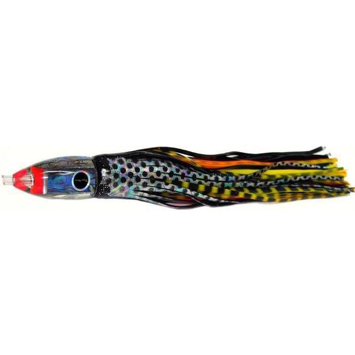 Black Bart Tuna XXX Light Tackle Lure - Black Dot/Yellow Tiger - shopbulluna.com